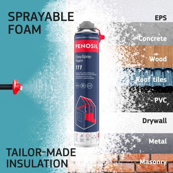 Penosil Easy Spray 111 Spray Foam Insulation Can DIY, Condensation, Acoustic