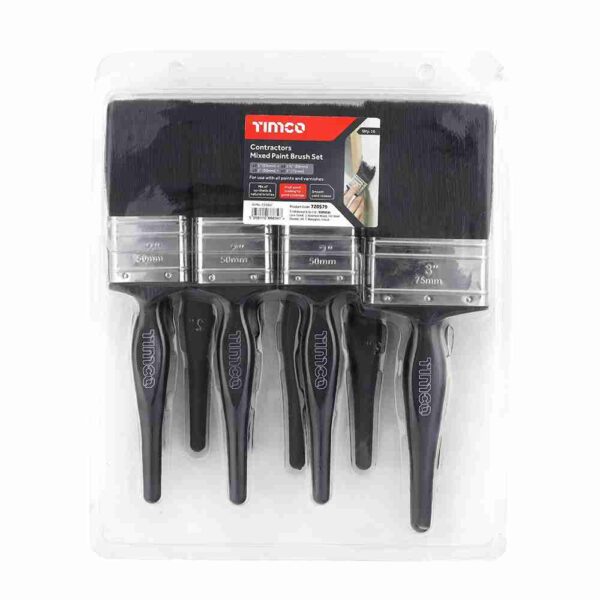 10pcs Contractors Mixed Paint Brush Set