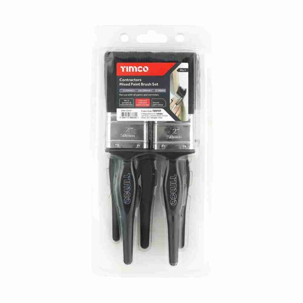 5pcs Contractors Mixed Paint Brush Set