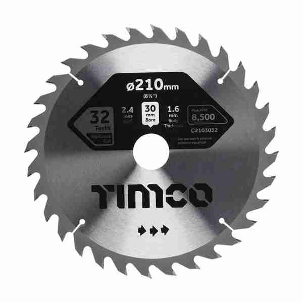 210 x 30 x 32T Circular Saw Blade – General Purpose – Coarse/Medium