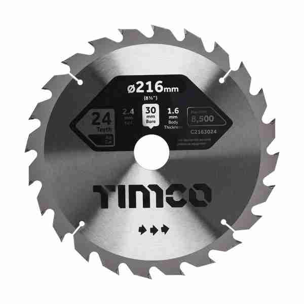 216 x 30 x 24T Circular Saw Blade – General Purpose – Coarse/Medium