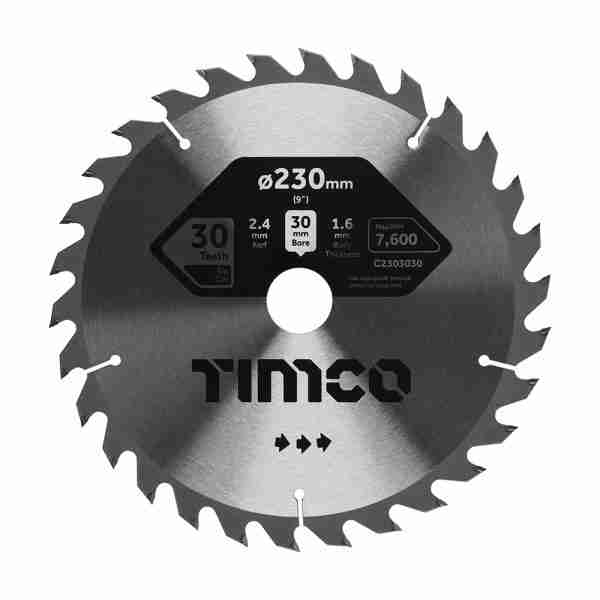 230 x 30 x 30T Circular Saw Blade – General Purpose – Coarse/Medium