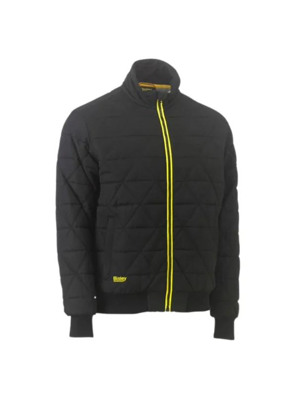 BISLEY BOMBER JACKET DIA. QUILTED BLACK XL