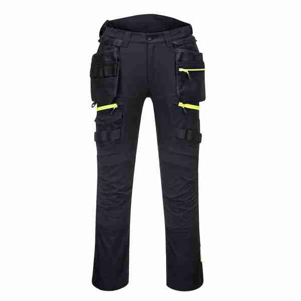 PORTWEST DX4 Detachable Holster Pocket Trousers Black SIZE 36
