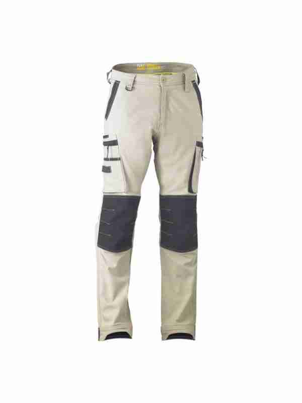BISLEY FLEX & MOVE UTILITY CARGO TROUSERS STONE 34S