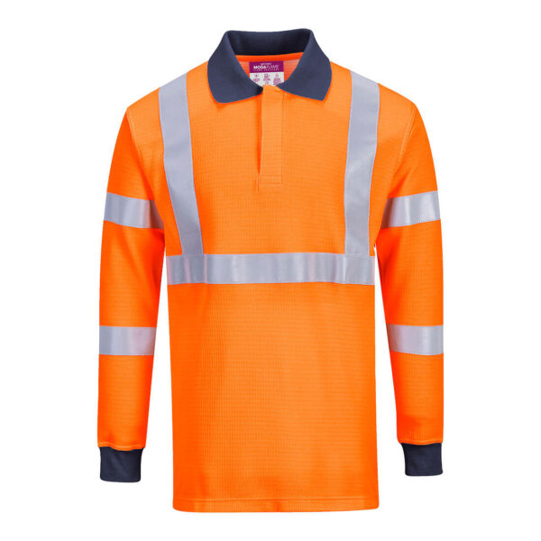 PORTWEST Flame Resistant RIS Polo Shirt Orange SIZE XL