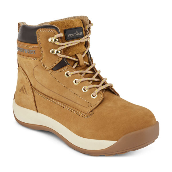 PORTWEST Steelite Construction Nubuck Boot S3 HRO Honey SIZE 43