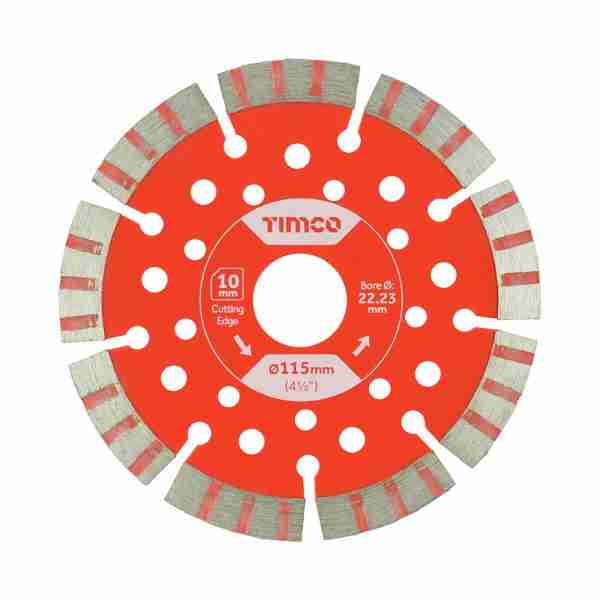 115 x 22.2 Trade Diamond Blade – Segmented