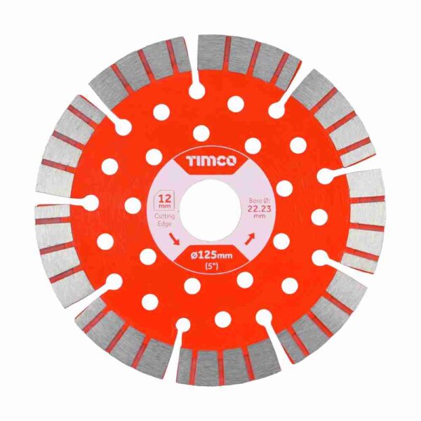 125 x 22.2 Premium Diamond Blade – Turbo Segmented