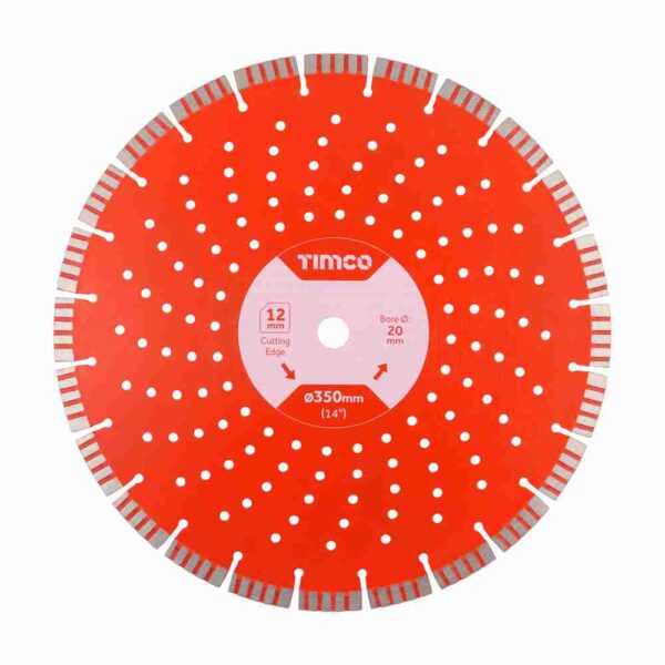 350 x 20.0 Premium Diamond Blade – Turbo Segmented