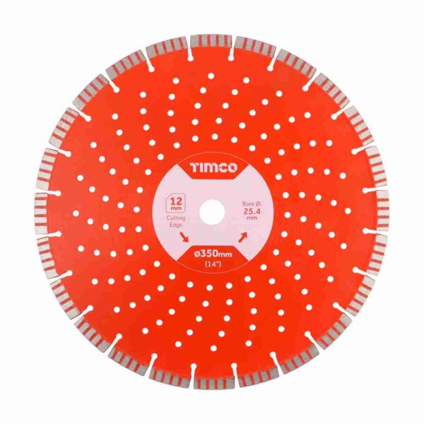 350 x 25.4 Premium Diamond Blade – Turbo Segmented