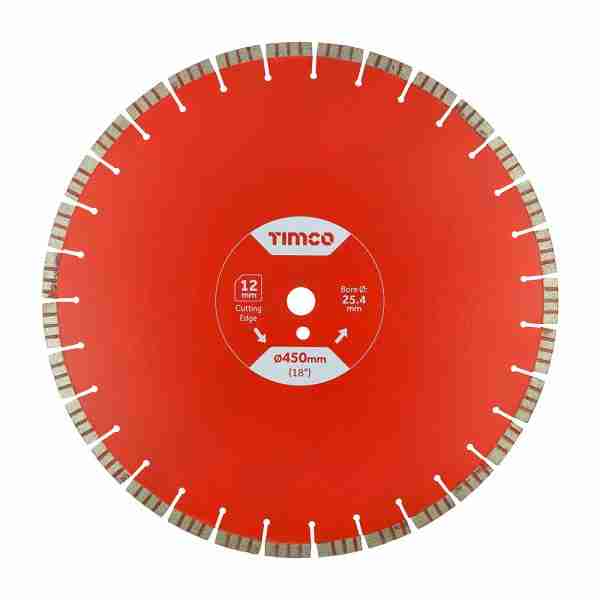 450 x 25.4 Premium Diamond Blade – Turbo Segmented