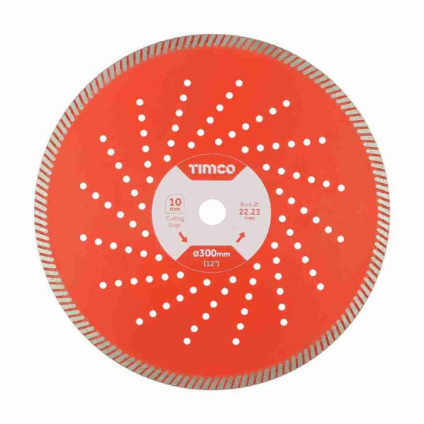 300 x 22.2 Premium Diamond Blade – Turbo Continuous