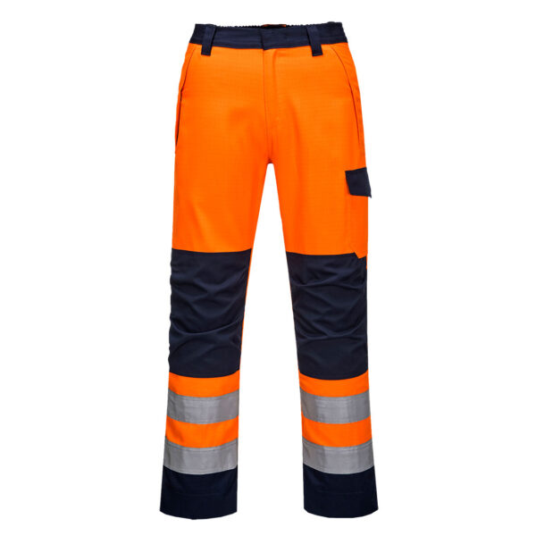 PORTWEST Modaflame RIS Orange/Navy Trousers Orange/Navy SIZE M