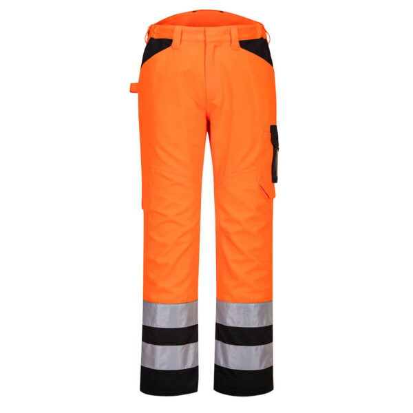 PORTWEST PW2 Hi-Vis Service Trousers Orange/Black SIZE 34