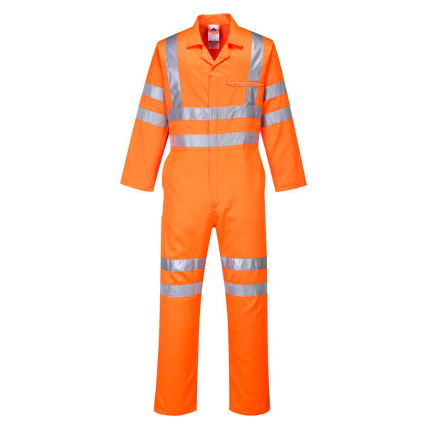 PORTWEST Hi-Vis Polycotton Service Coverall Orange SIZE S
