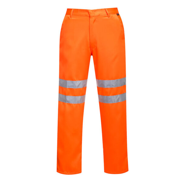 PORTWEST Hi-Vis Polycotton Service Trousers Orange SIZE S
