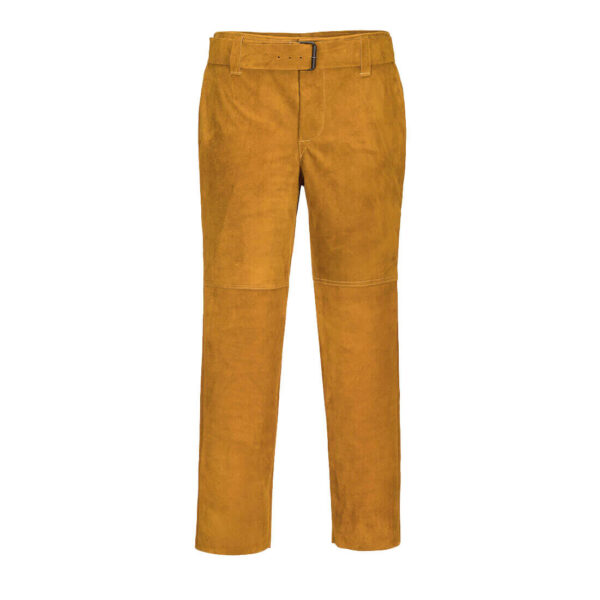 PORTWEST Leather Welding Trousers Tan SIZE XL