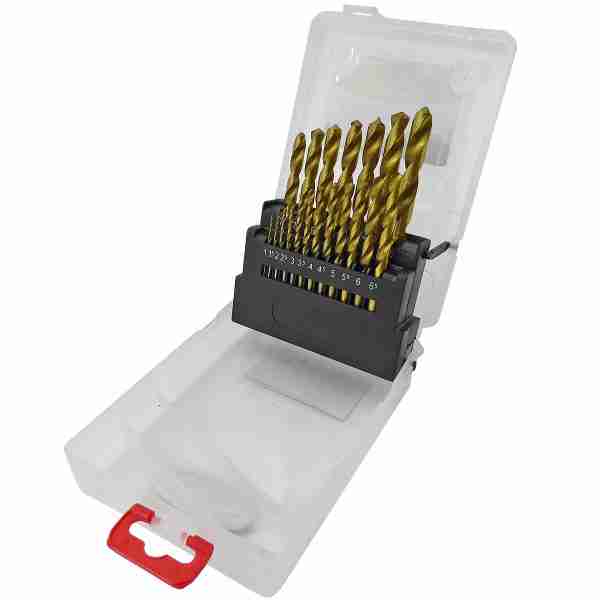TOOLPAK 19 Piece TiN Coated HSS Drill Set